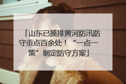 山东已摸排黄河防汛防守重点百余处！“一点一策”制定防守方案