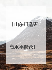 山东打造更高水平粮仓