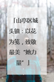 山亭区城头镇：以花为笺，致敬最美“她力量”
