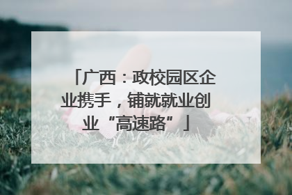 广西：政校园区企业携手，铺就就业创业“高速路”