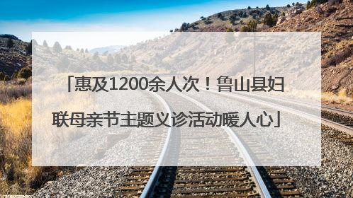 惠及1200余人次！鲁山县妇联母亲节主题义诊活动暖人心