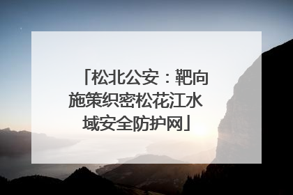 松北公安：靶向施策织密松花江水域安全防护网