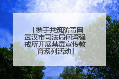 携手共筑防毒网 武汉市司法局何湾强戒所开展禁毒宣传教育系列活动