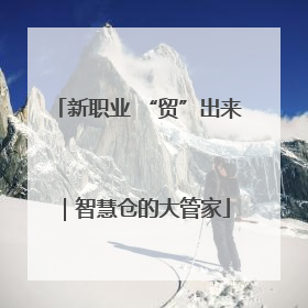 新职业 “贸”出来｜智慧仓的大管家
