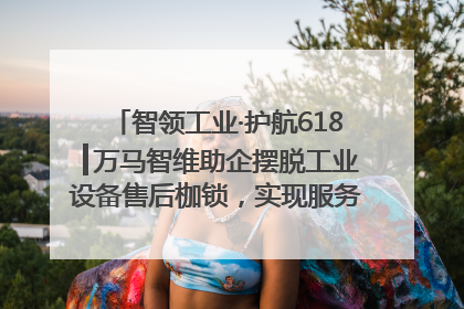 智领工业·护航618┃万马智维助企摆脱工业设备售后枷锁，实现服务与效能价值共振！