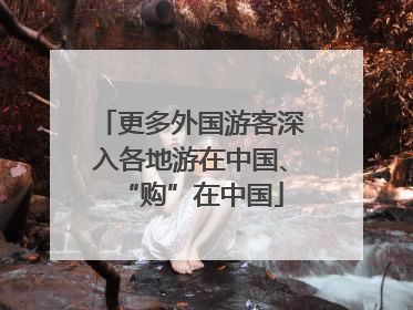 更多外国游客深入各地游在中国、“购”在中国