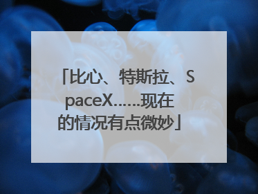 比心、特斯拉、SpaceX……现在的情况有点微妙