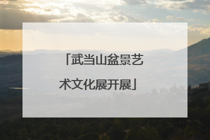 武当山盆景艺术文化展开展