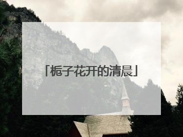 栀子花开的清晨