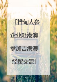 桦甸人参企业赴港澳参加吉港澳经贸交流