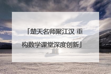 楚天名师聚江汉 重构数学课堂深度创新