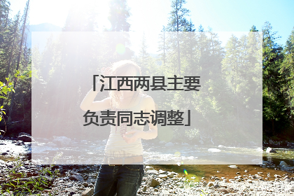 江西两县主要负责同志调整