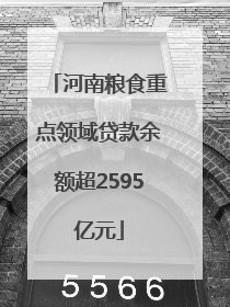河南粮食重点领域贷款余额超2595亿元