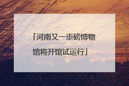 河南又一重磅博物馆将开馆试运行