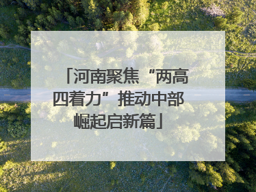 河南聚焦“两高四着力”推动中部崛起启新篇
