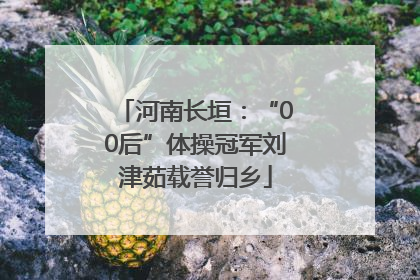 河南长垣：“00后”体操冠军刘津茹载誉归乡