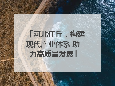 河北任丘：构建现代产业体系 助力高质量发展
