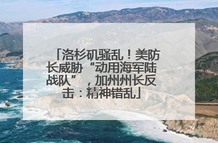 洛杉矶骚乱！美防长威胁“动用海军陆战队”，加州州长反击：精神错乱
