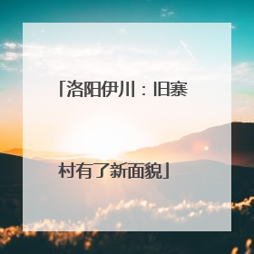 洛阳伊川：旧寨村有了新面貌