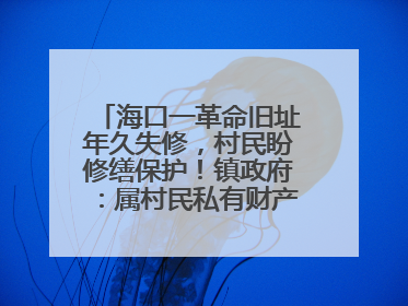 海口一革命旧址年久失修，村民盼修缮保护！镇政府：属村民私有财产，将继续争取修缮资金