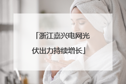 浙江嘉兴电网光伏出力持续增长