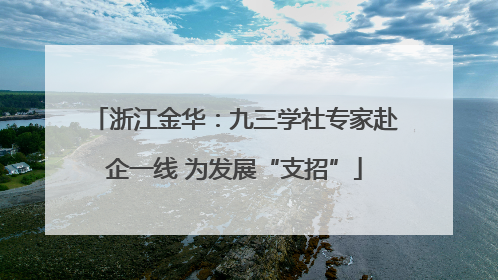 浙江金华：九三学社专家赴企一线 为发展“支招”