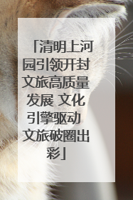 清明上河园引领开封文旅高质量发展 文化引擎驱动 文旅破圈出彩