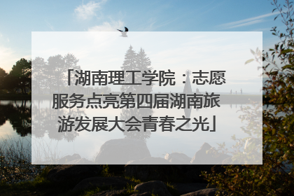 湖南理工学院：志愿服务点亮第四届湖南旅游发展大会青春之光