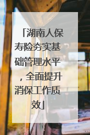 湖南人保寿险夯实基础管理水平，全面提升消保工作质效