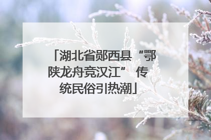 湖北省郧西县“鄂陕龙舟竞汉江” 传统民俗引热潮