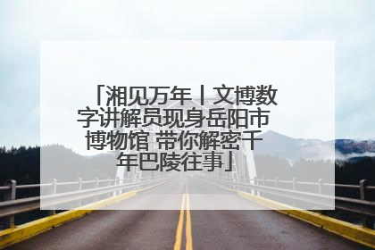 湘见万年丨文博数字讲解员现身岳阳市博物馆 带你解密千年巴陵往事