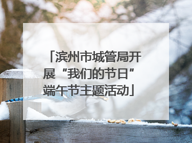 滨州市城管局开展“我们的节日”端午节主题活动