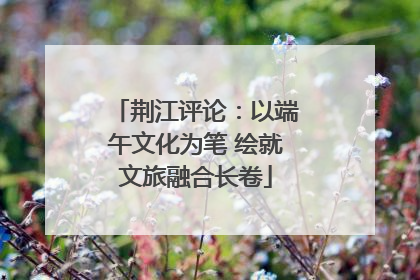 荆江评论：以端午文化为笔 绘就文旅融合长卷