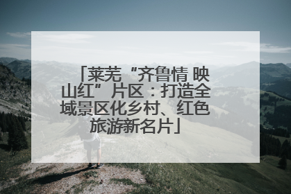 莱芜“齐鲁情 映山红”片区：打造全域景区化乡村、红色旅游新名片