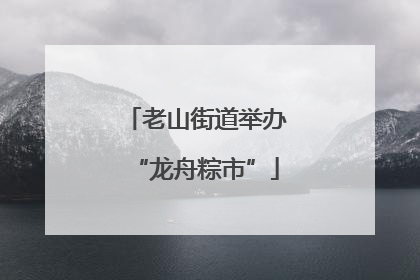 老山街道举办“龙舟粽市”