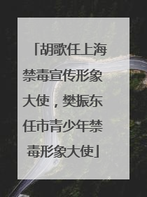 胡歌任上海禁毒宣传形象大使，樊振东任市青少年禁毒形象大使