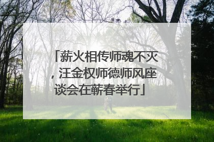 薪火相传师魂不灭，汪金权师德师风座谈会在蕲春举行