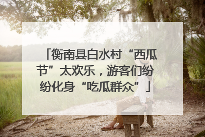 衡南县白水村“西瓜节”太欢乐，游客们纷纷化身“吃瓜群众”