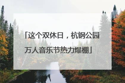 这个双休日，杭钢公园万人音乐节热力爆棚