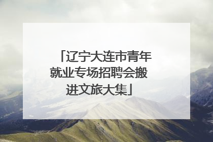 辽宁大连市青年就业专场招聘会搬进文旅大集