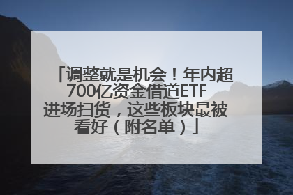 调整就是机会！年内超700亿资金借道ETF进场扫货，这些板块最被看好（附名单）
