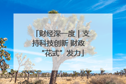 财经深一度｜支持科技创新 财政“花式”发力