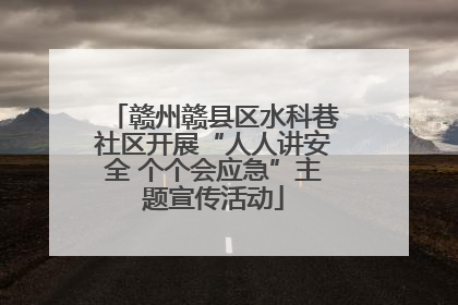 赣州赣县区水科巷社区开展“人人讲安全 个个会应急”主题宣传活动