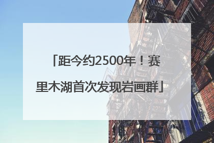 距今约2500年！赛里木湖首次发现岩画群