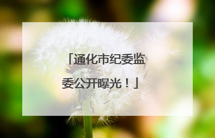通化市纪委监委公开曝光！