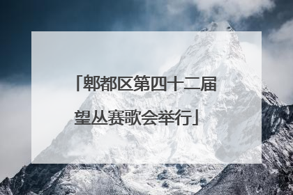郫都区第四十二届望丛赛歌会举行