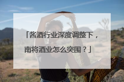 酱酒行业深度调整下，南将酒业怎么突围？