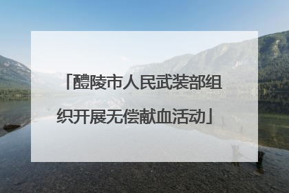 醴陵市人民武装部组织开展无偿献血活动