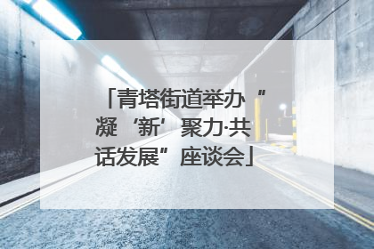 青塔街道举办“凝‘新’聚力·共话发展”座谈会
