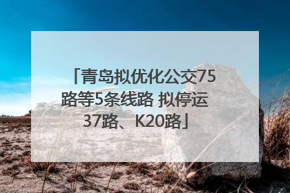 青岛拟优化公交75路等5条线路 拟停运37路、K20路